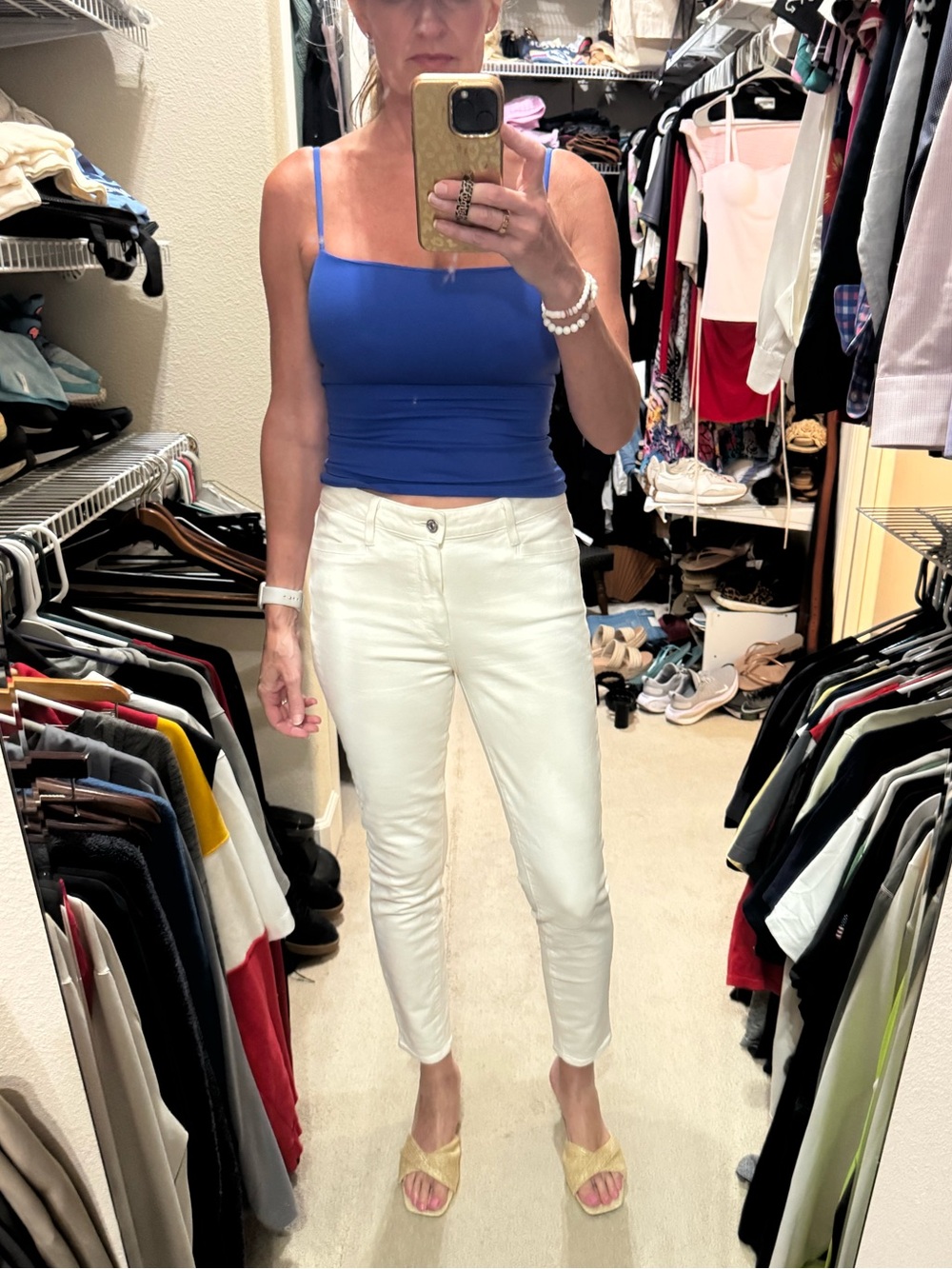 PAIGE White Hoxton Ankle Jeans